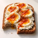 cottage cheese and soft boiled egg toast healthy easy dinner recipe simple homemade meal idea