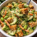 creamy asian cucumber salad bowl fresh healthy easy recipe