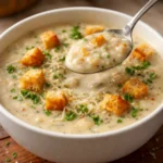 garlic potato soup warm comforting meal perfect for busy weeknight cozy homemade recipe