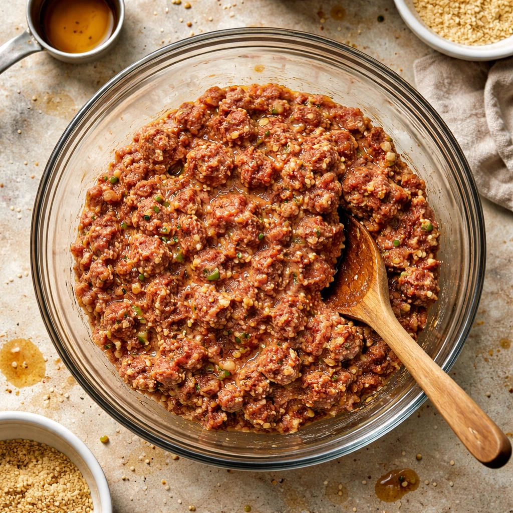 korean bbq meatballs on a plate ready to serve comfort food recipe