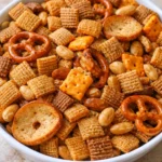 chex snack mix savory buttery aroma crunchy flavorful snack for cozy gatherings and lazy weekends