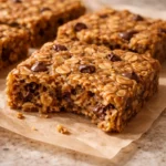 chewy oat honey bars homemade healthy snack recipe easy to make nourishing treat for family