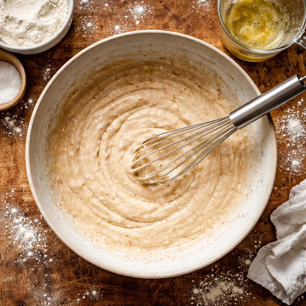 stack of irresistible Spanish churro pancakes with cinnamon sugar on a plate