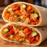 sweet chili chicken wraps delicious easy dinner recipe with chicken and chili sauce
