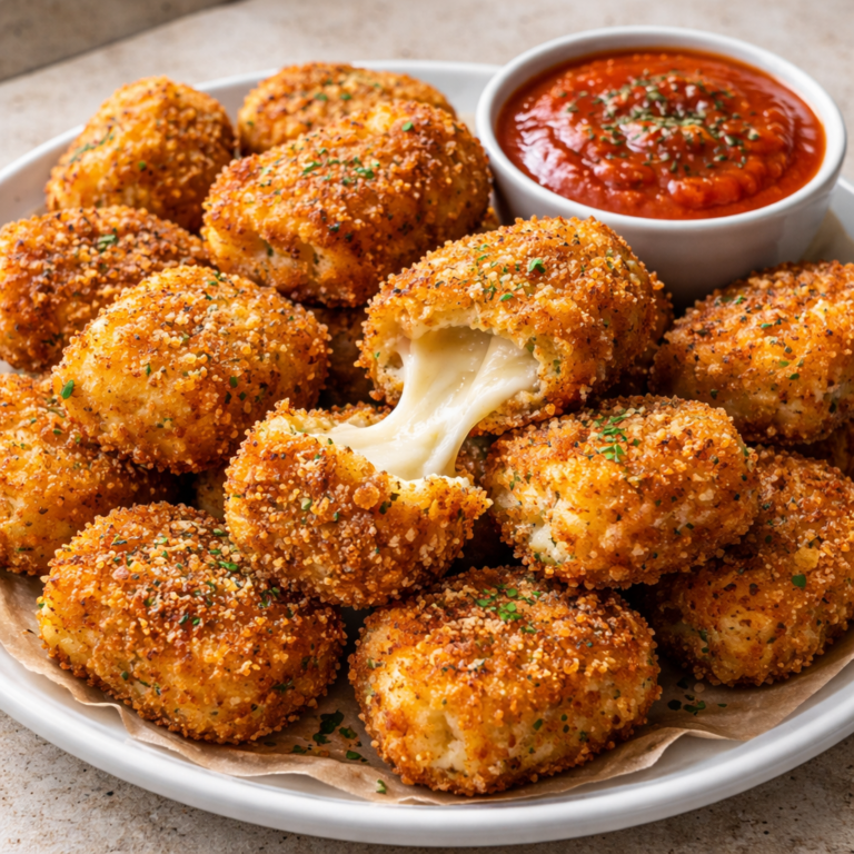 cheesy parmesan mozzarella bites appetizer with melted cheese golden crust easy snack recipe