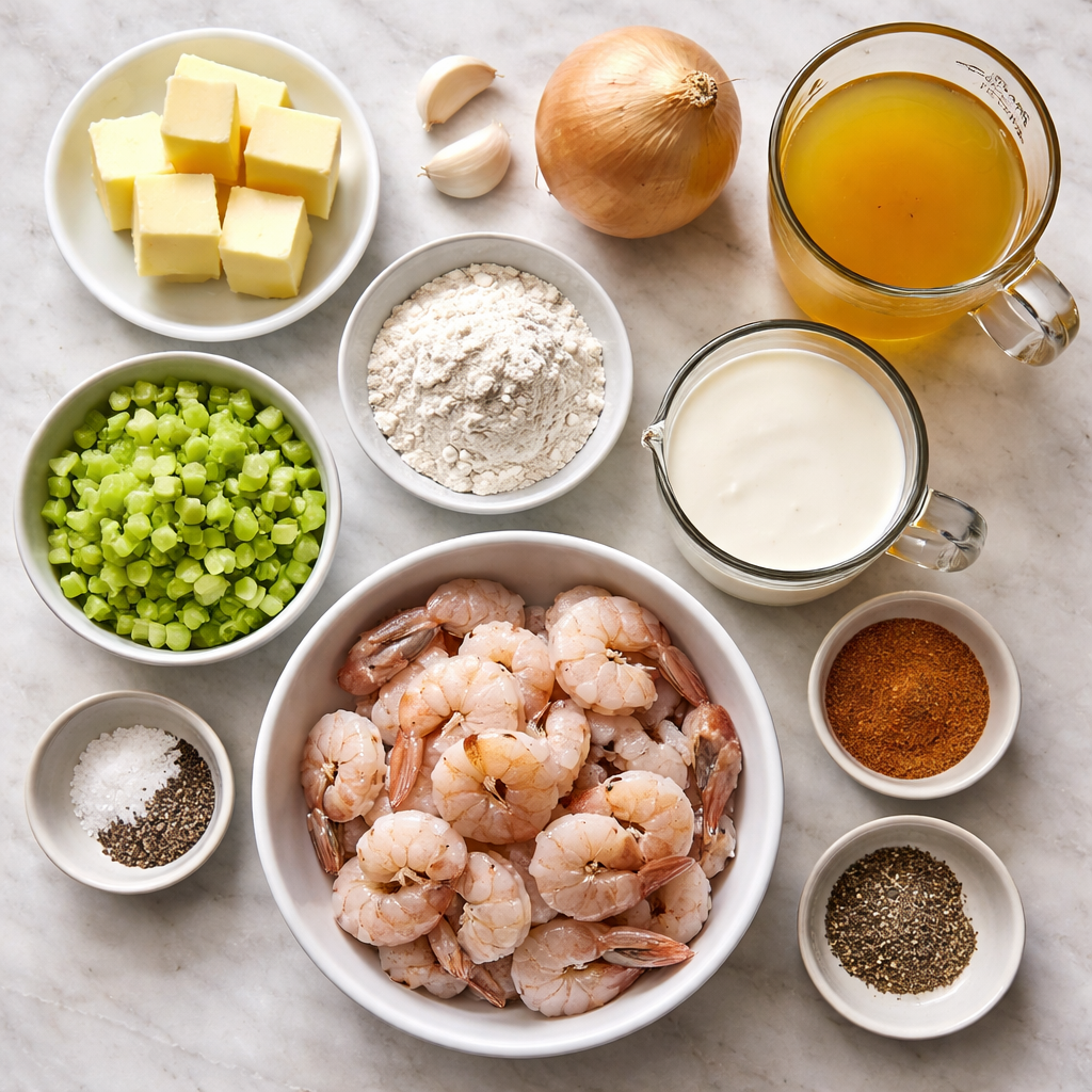 Shrimp & Lobster Biscuit Pot Pie: Comfort Food with a Twist ingredients photo