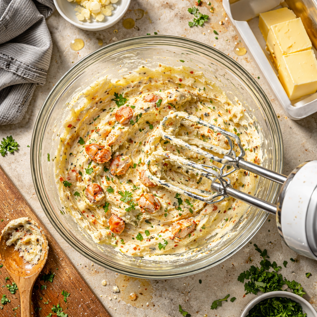 Lobster & Crab Butter Bombs preparation photo