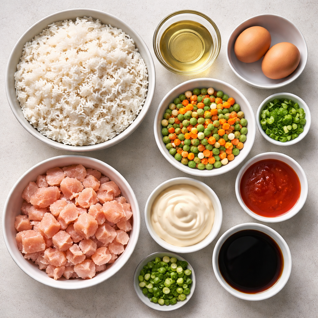 Bang Bang Fried Rice ingredients photo