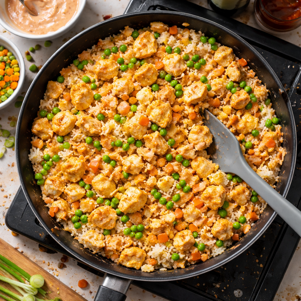 Bang Bang Fried Rice preparation photo