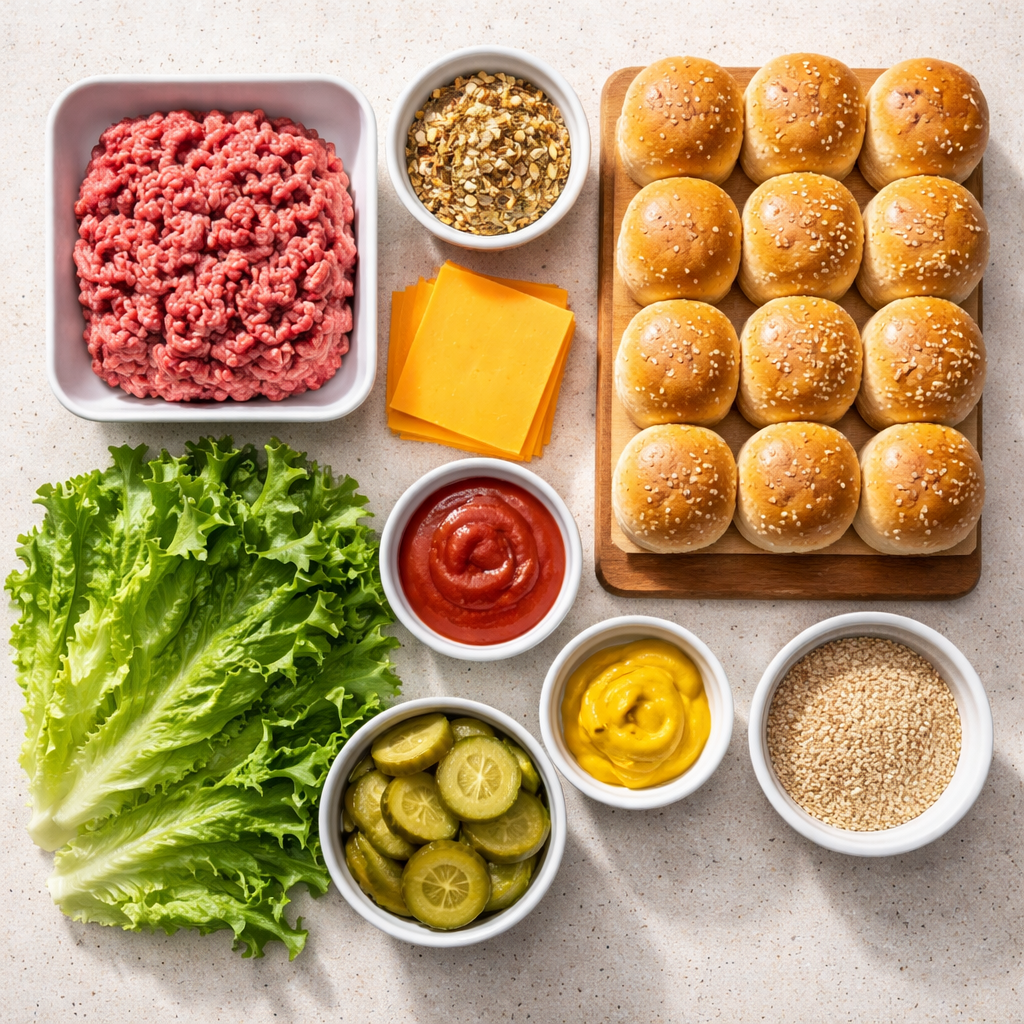 Big Mac Sliders ingredients photo