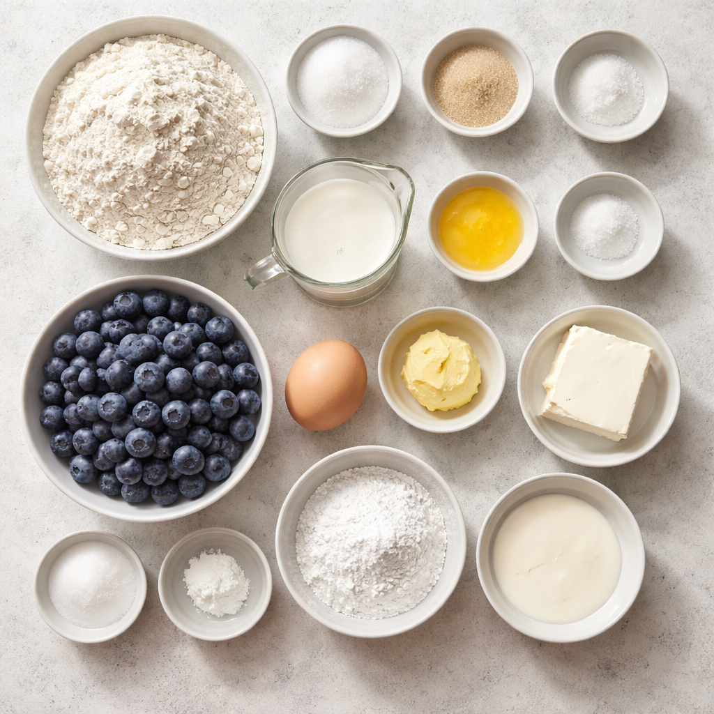 Blueberry Monkey Bread ingredients photo