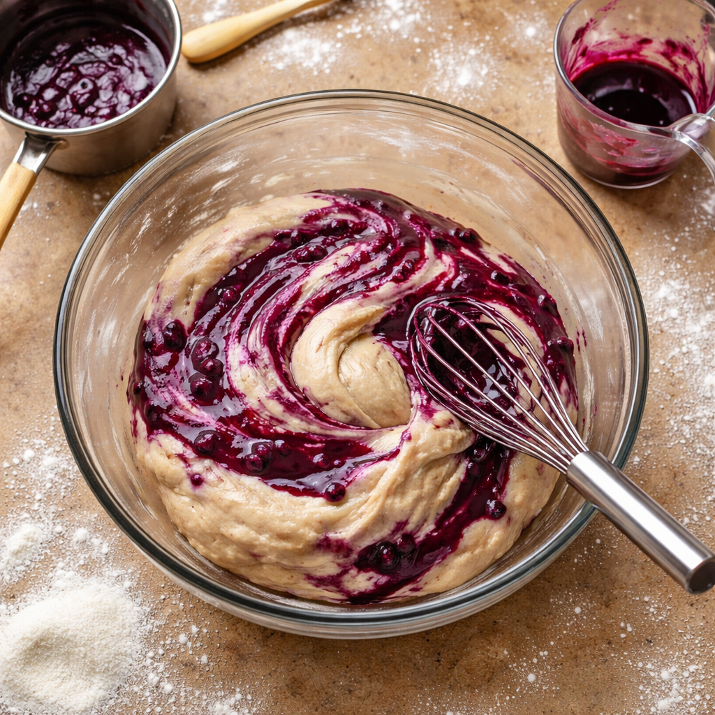 Blueberry Monkey Bread preparation photo