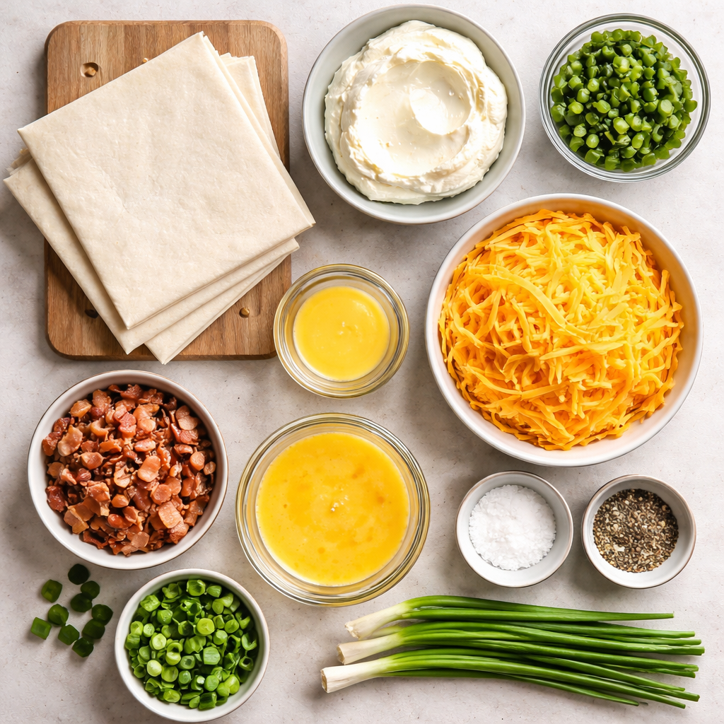 Jalapeño Popper Puff Pastry Twists ingredients photo
