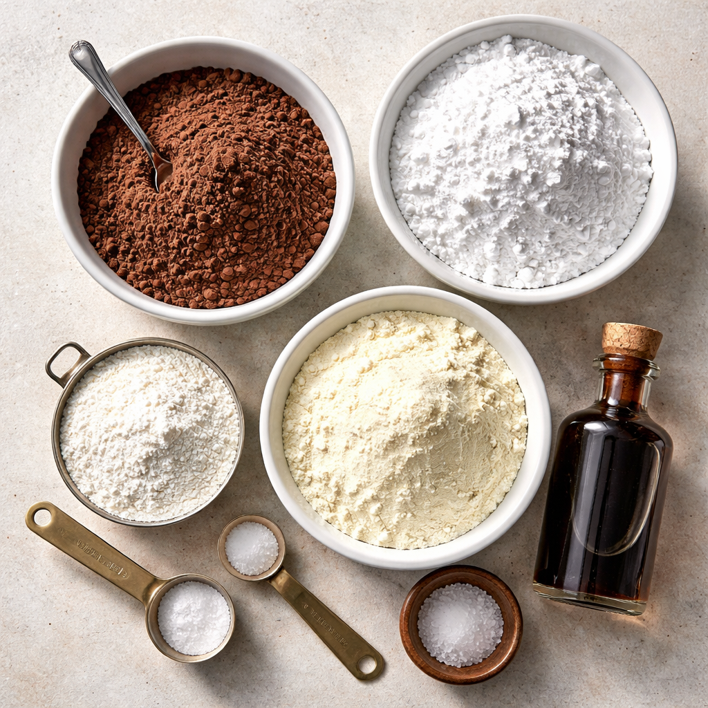 Homemade Hot Chocolate Mix ingredients photo