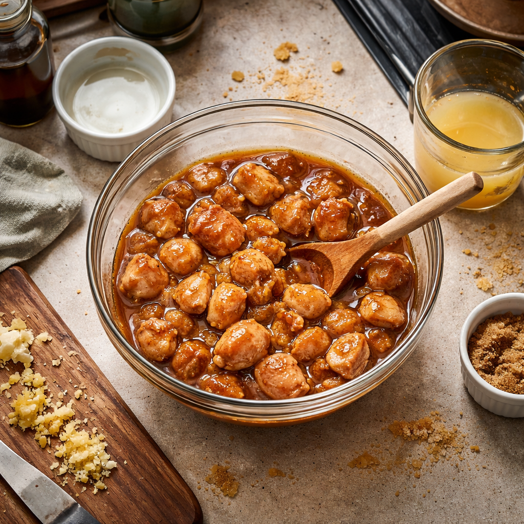 Hawaiian Chicken & Coconut Rice: Tropical Dinner Delight preparation photo