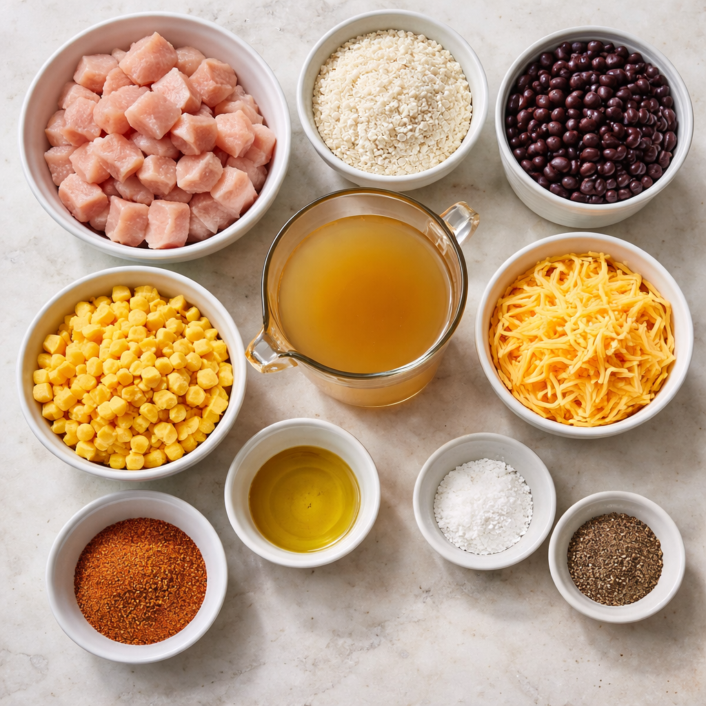Southwest Chicken and Rice Skillet ingredients photo