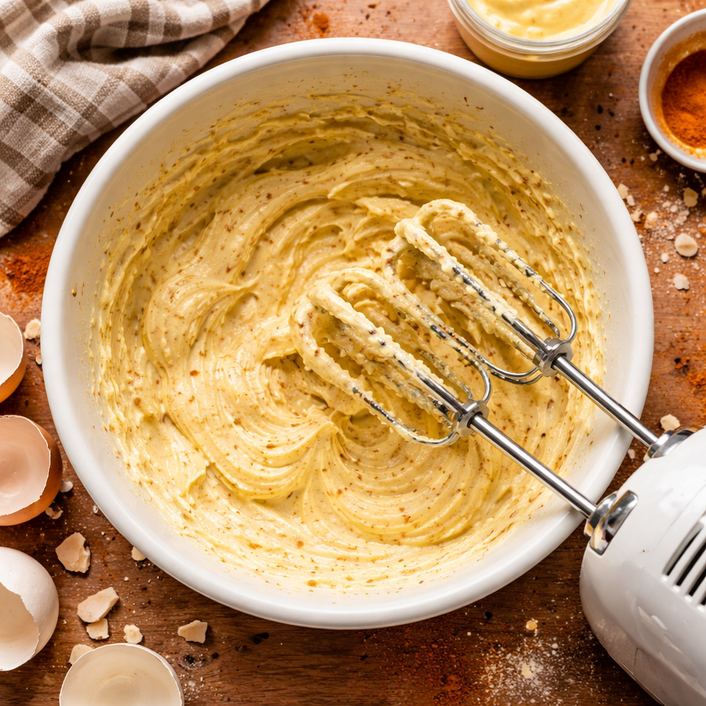 Cajun Shrimp Deviled Eggs preparation photo