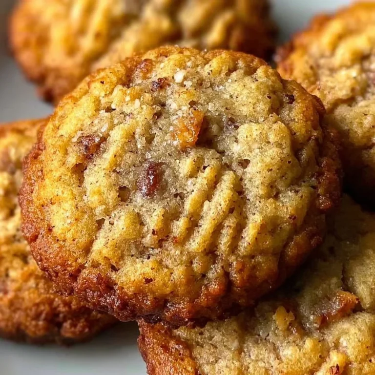 Delicious homemade banana bread cookies on a wooden table.
