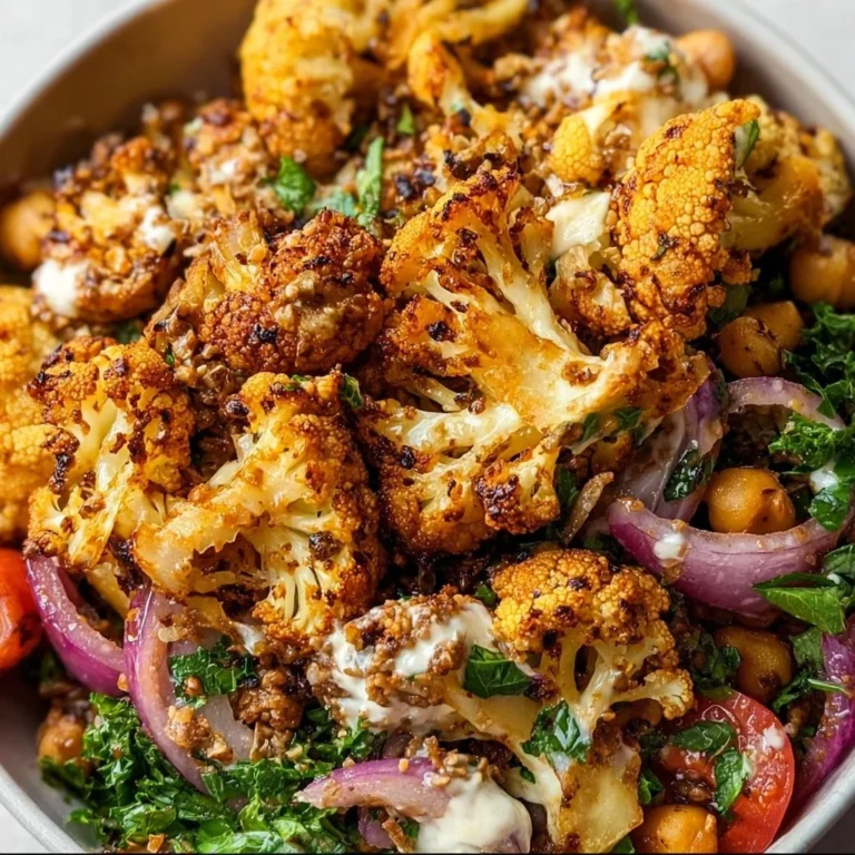 Delicious Cauliflower Shawarma Bowl ready to serve on a sheet pan.