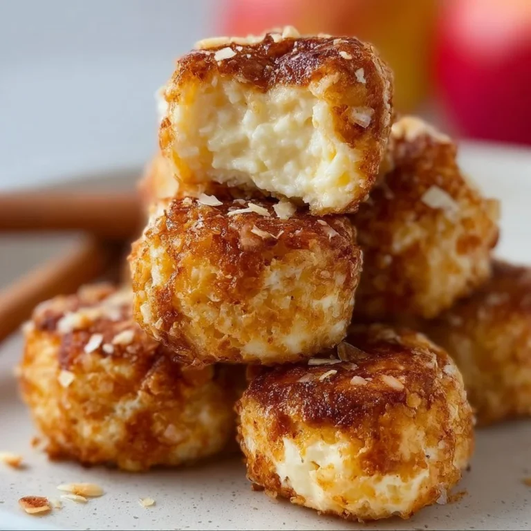 Cinnamon Apple Cottage Cheese Bites, a healthy and tasty snack option