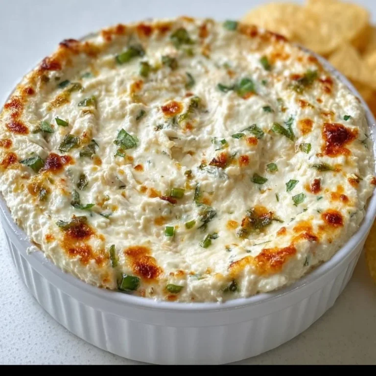 Creamy Cottage Cheese Jalapeño Popper Dip served in a bowl with tortilla chips