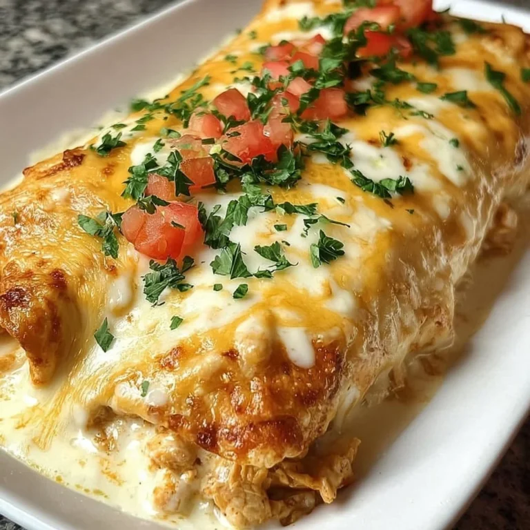Creamy queso chicken enchiladas served on a plate