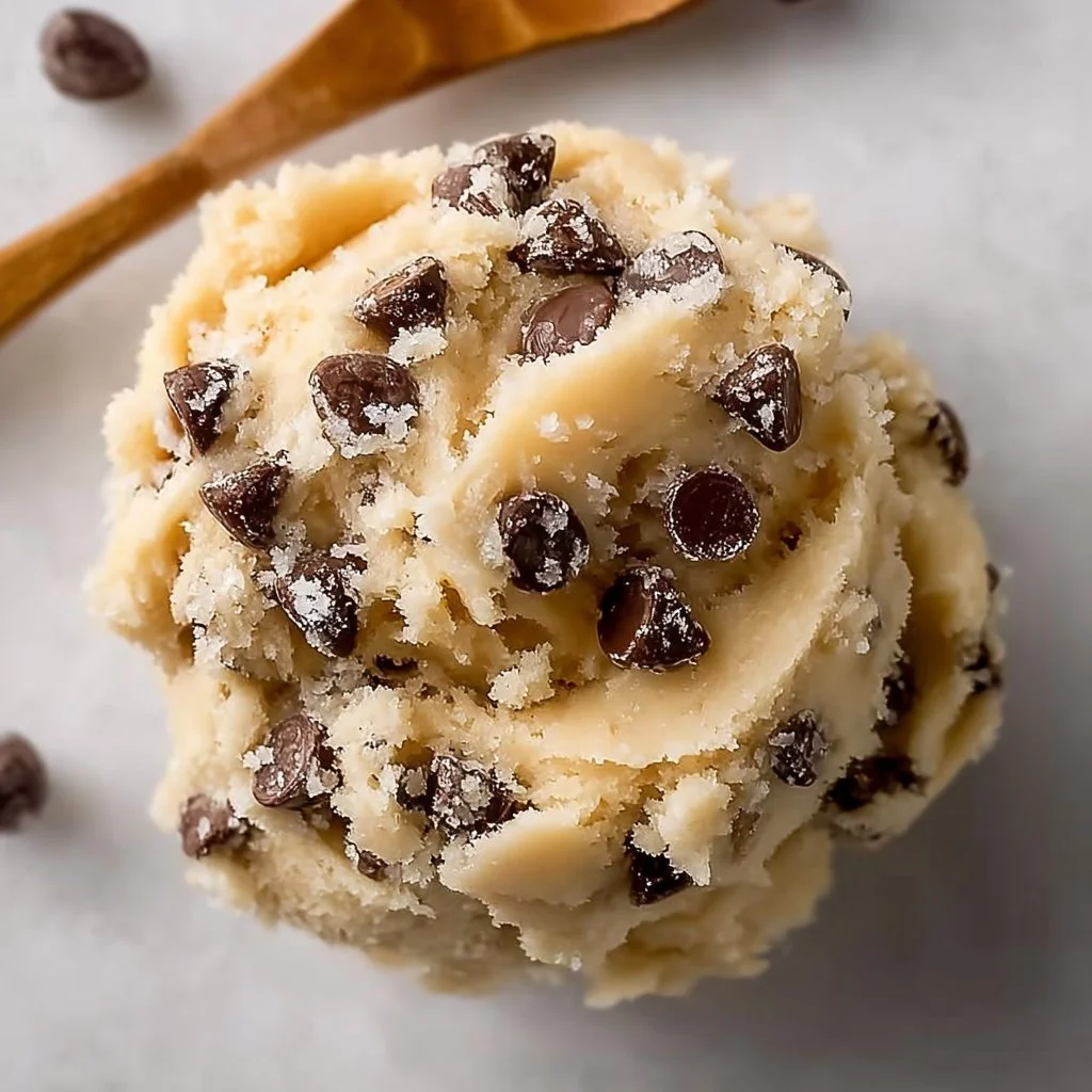 Delicious Greek yogurt cookie dough made with healthy ingredients