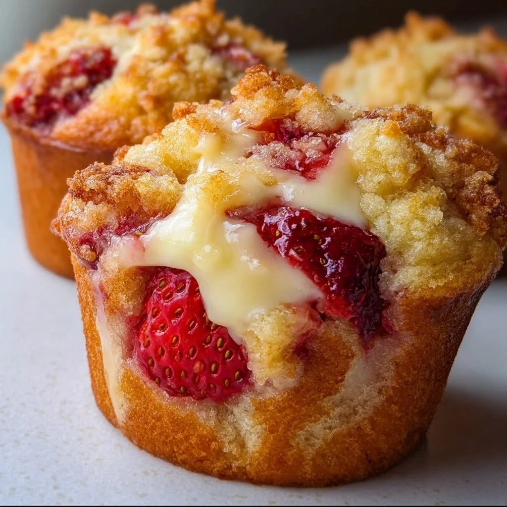 Strawberry Cream Cheese Muffins